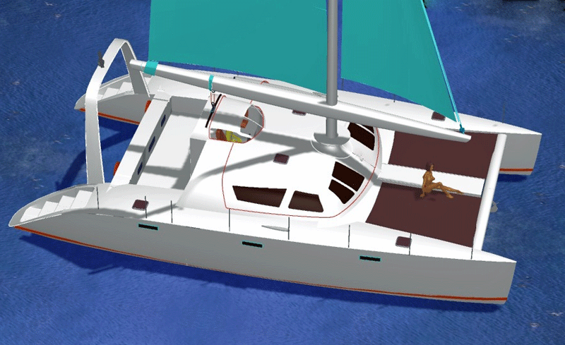 open bridgedeck catamaran design